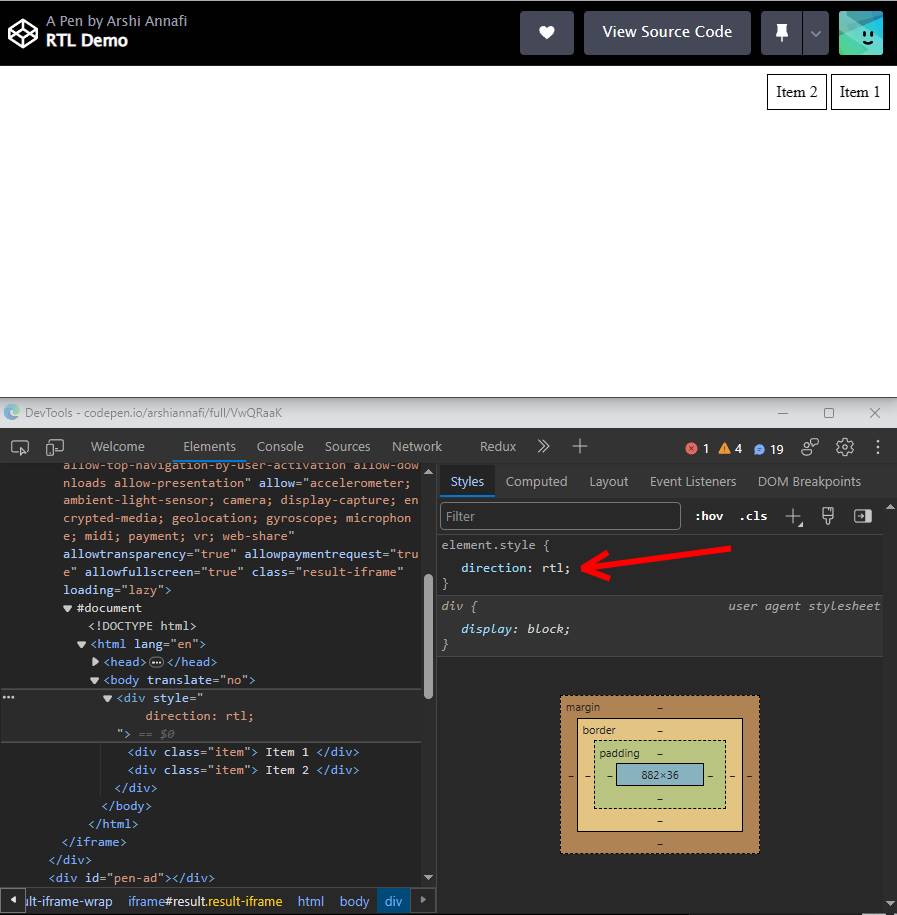 News Tile Component in RTL